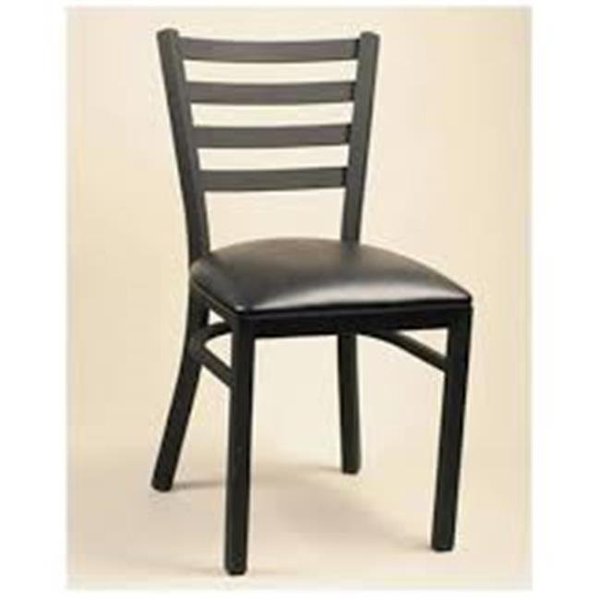 Alston Quality Alston Quality 3637 Wood-BLK Diana Chair With Wood Seat Black 3637 Wood/BLK
